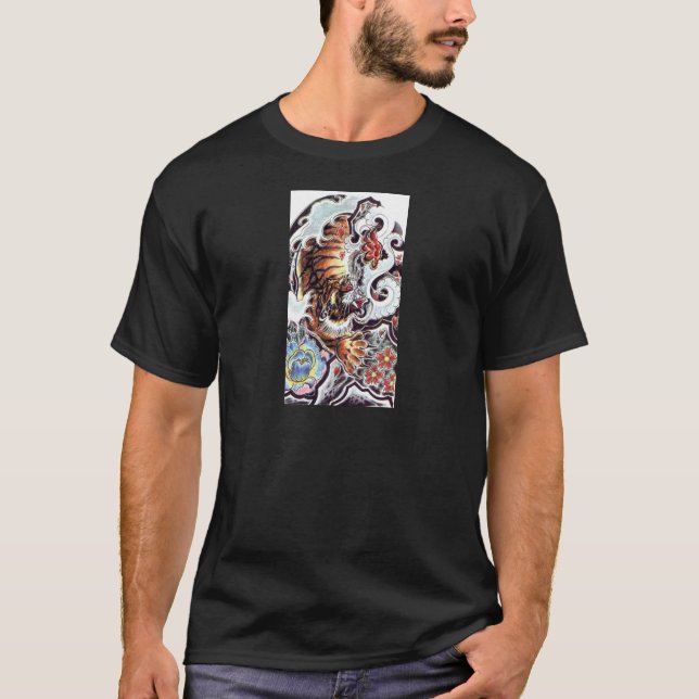 Japansk tiger tatuering tee (Framsida)