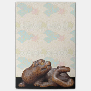 Japansk tigerNetsuke handstil vadderar Post-it Block