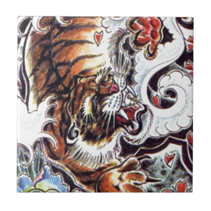 Japansk tigertato kakelplatta