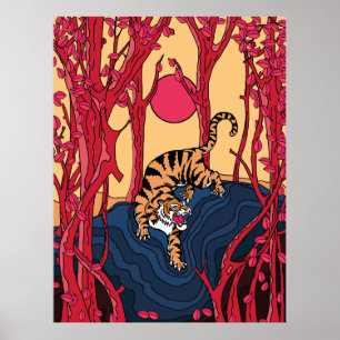 Japansk tigger poster