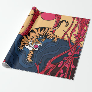 Japansk tigger presentpapper