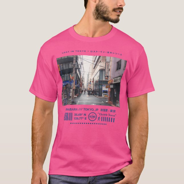 Japansk Tokyo Cyberpunk Art Streetwear Retro Grap T Shirt (Framsida)