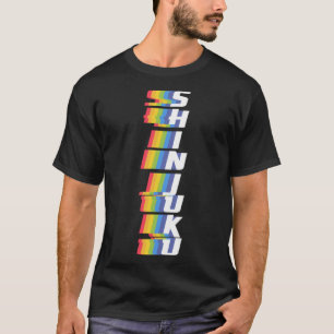 Japansk Tokyo Shinjuku City Gay pride Rainbow Col T Shirt