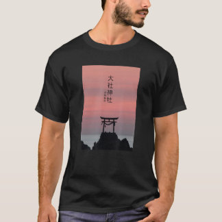Japansk Torii Arch Streetwear Vaporwave Aesthetic T Shirt