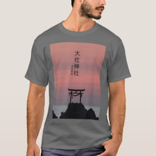 Japansk Torii Arch Streetwear Vaporwave Aesthetic T Shirt