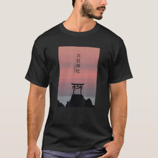 Japansk Torii Arch Streetwear Vaporwave Aesthetic T Shirt