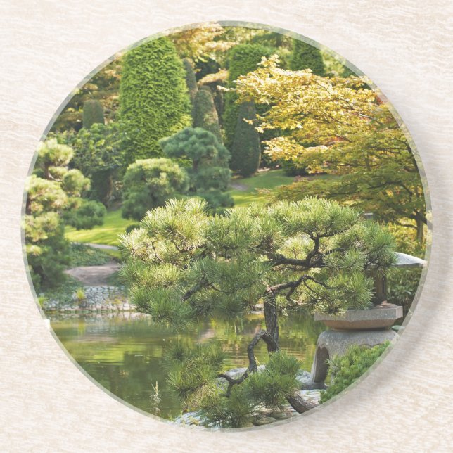 Japansk Trädgård Berg- och dalbana Underlägg Sandsten (Framsidan)