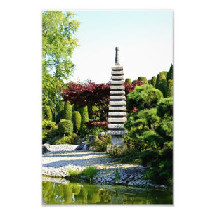 Japansk trädgård fototryck