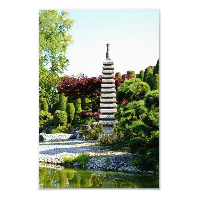 Japansk trädgård fototryck (Framsidan)