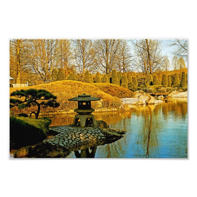 Japansk trädgård fototryck (Framsidan)