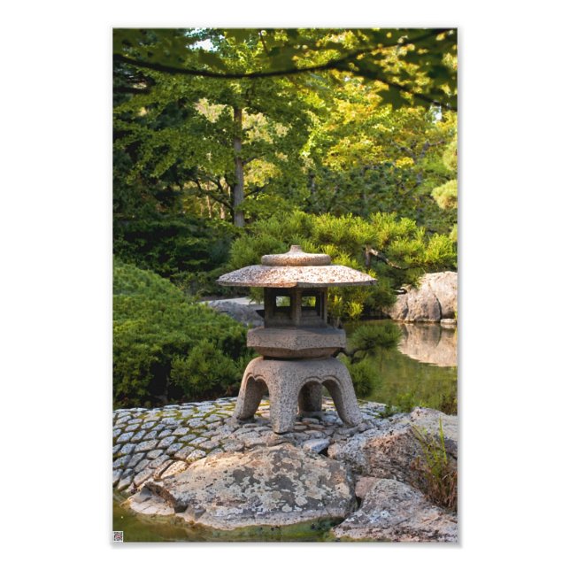 Japansk trädgård fototryck (Framsidan)