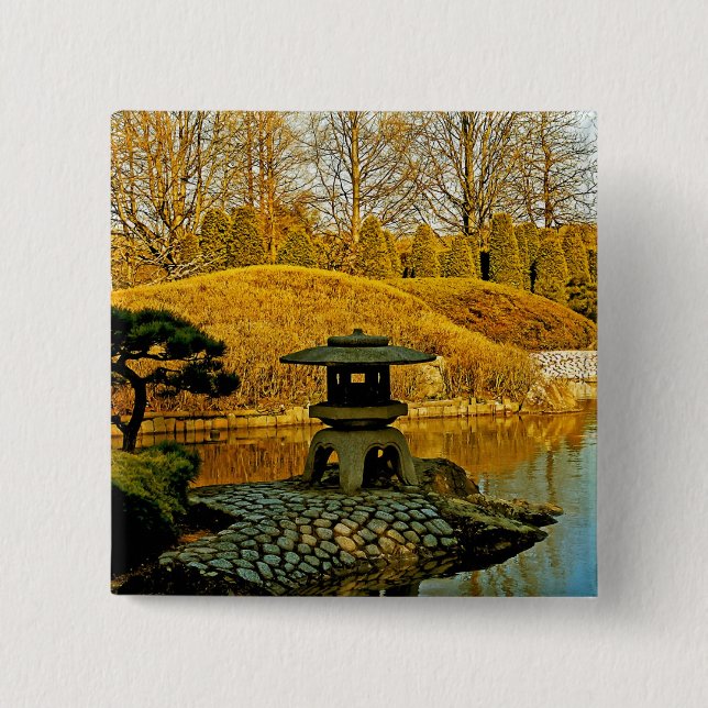 Japansk trädgård knapp (Framsida)