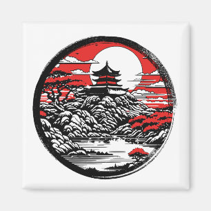 Japansk trädgård magnet