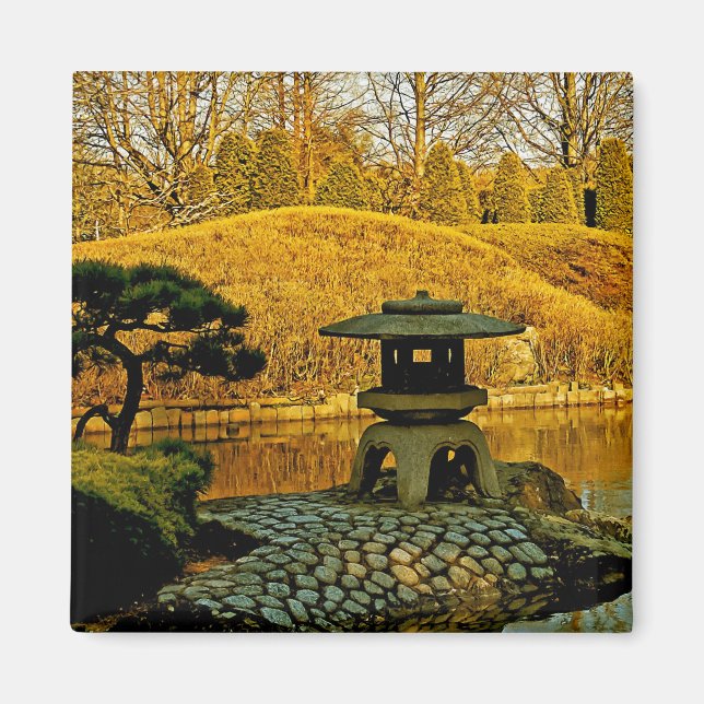 Japansk trädgård magnet (Framsidan)