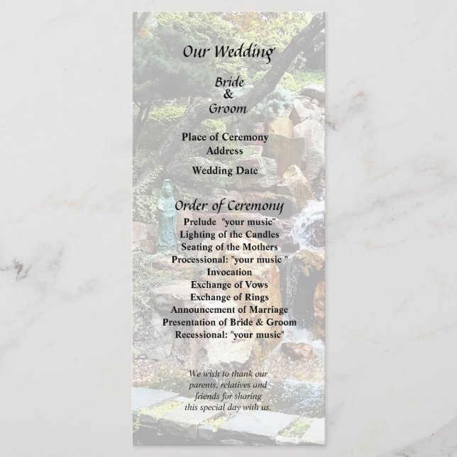 Japansk trädgård på hösten program (Framsida)