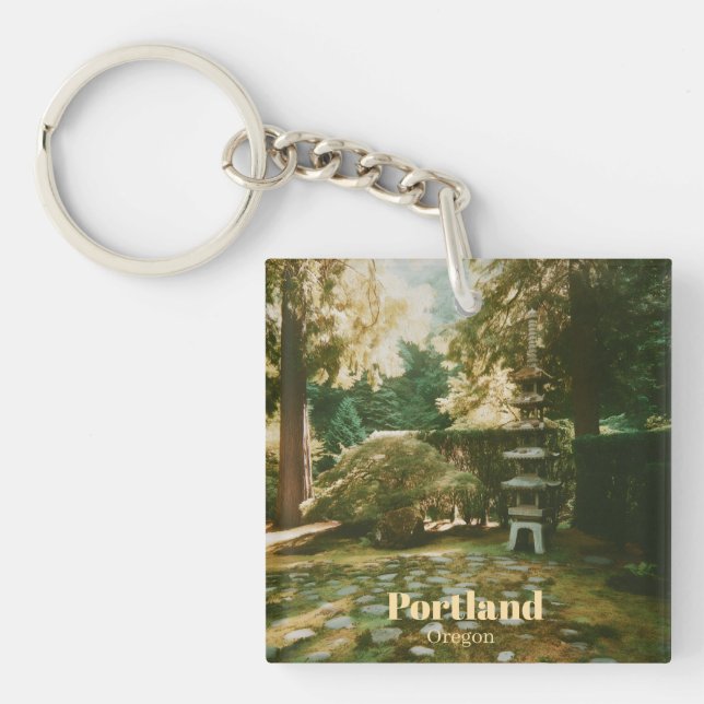 Japansk trädgård, Portland, Oregon Souvenir (Framsidan)