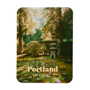Japansk trädgård, Portland, Oregon Souvenir Magnet