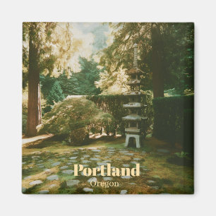 Japansk trädgård, Portland, Oregon Souvenir Magnet