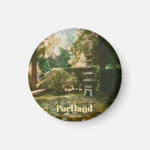 Japansk trädgård, Portland, Oregon Souvenir Magnet
