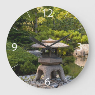 Japansk trädgård stor klocka