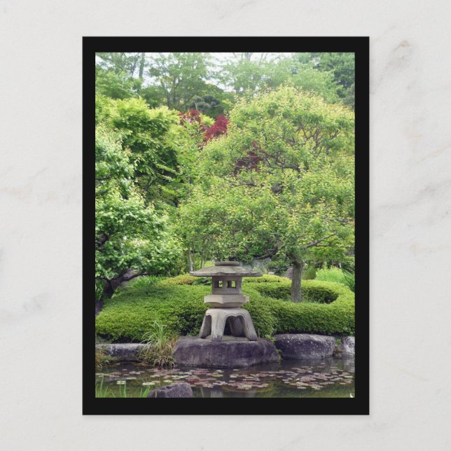 japansk trädgård vykort (Framsida)