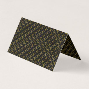 Japansk traditionell Design1 - SHIPPO- Black&Gold Visitkort