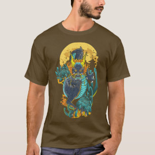 Japansk traditionell drake Anime T Shirt