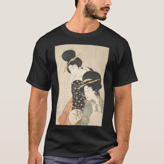 Japansk traditionell Geisha Art T-Shirt (Framsida)