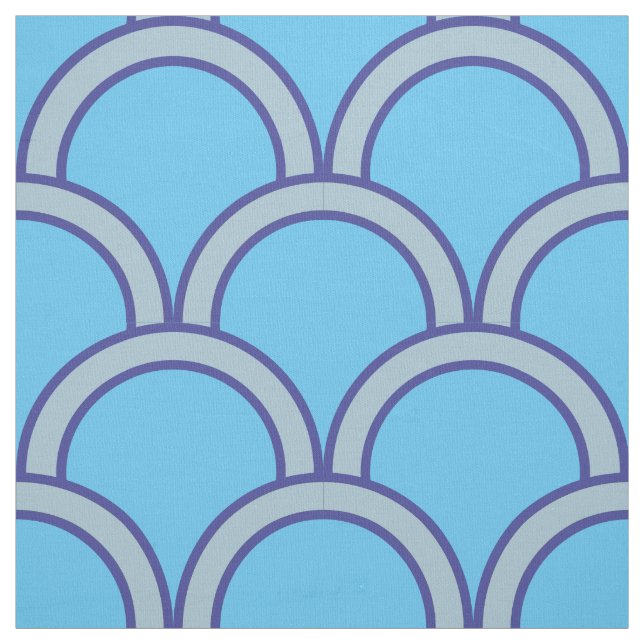 Japansk traditionell Qinghai Wave Mönster Tyg (Provkarta)