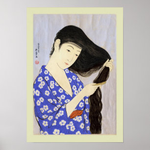 Japansk träkloss poster