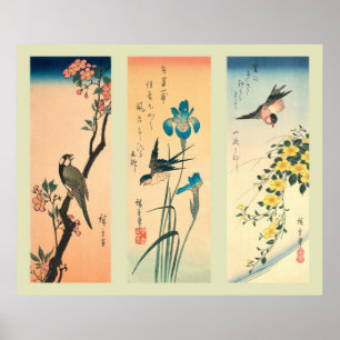 Japansk träkloss poster