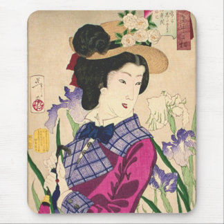 Japansk träklosskonst Ukiyo-e för Geisha och för Musmatta