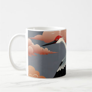 Japansk trana kaffemugg