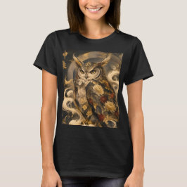 Japansk ugglekonst | Traditionell uggleskyddande d T Shirt
