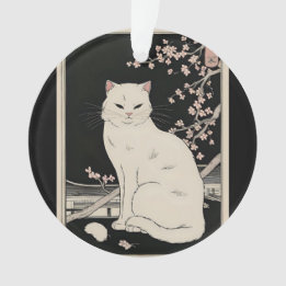 Japansk ukiyo e cat art