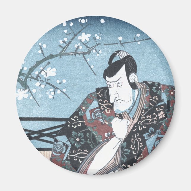 Japansk Ukiyo-e vinterKabuki skådespelare vid Magnet (Framsidan)
