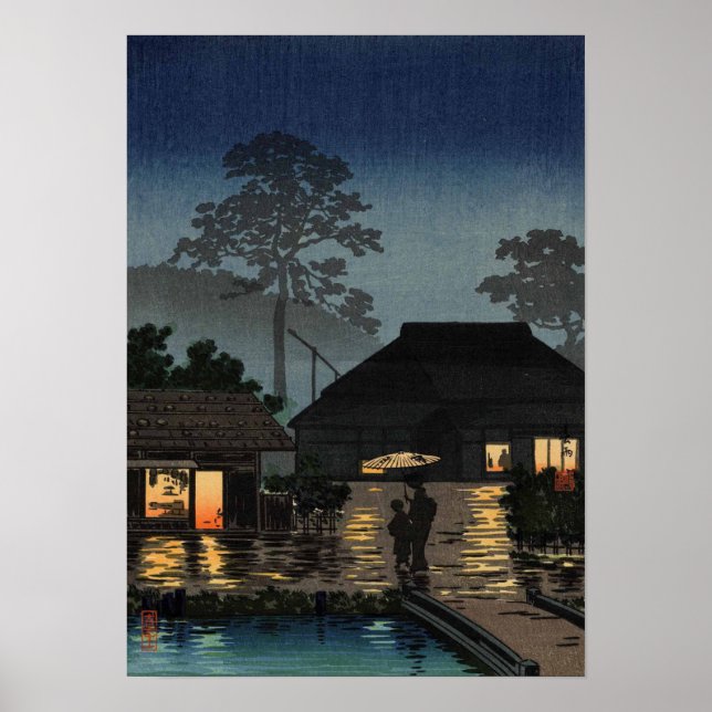 Japansk ukiyoe Art(Kouitsu Tsuchiya) Poster (Framsidan)