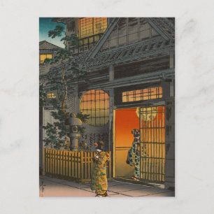 Japansk Ukiyoe Art (Kouitsu Tsuchiya) Vykort