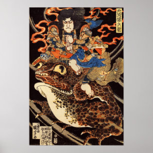 Japansk ukiyoe art poster