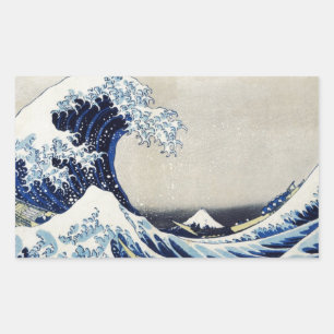Japansk Ukiyoe konst vol.4 Rektangulärt Klistermärke