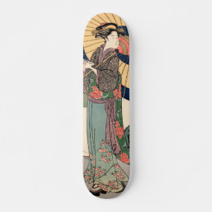 Japansk ukiyokonst mini skateboard bräda 18,5 cm
