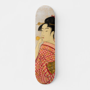 Japansk ukiyokonst mini skateboard bräda 18,5 cm