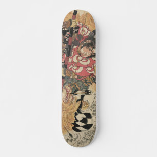 Japansk ukiyokonst mini skateboard bräda 18,5 cm