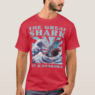 Japansk Underbar, japansk, Wave Underbar Shark Cut T Shirt