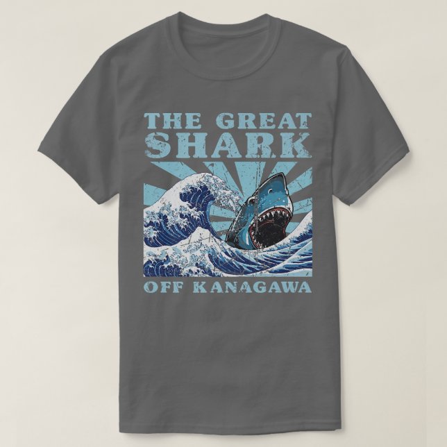 Japansk Underbar, japansk, Wave Underbar Shark Cut T Shirt (Design framsida)