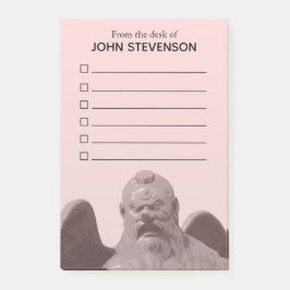 Japansk Underbar Tengu Yokai Checklist Post-it Block