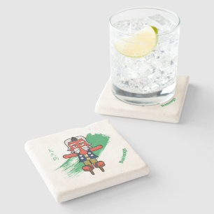 Japansk Underbar Tengu Yokai Stenunderlägg