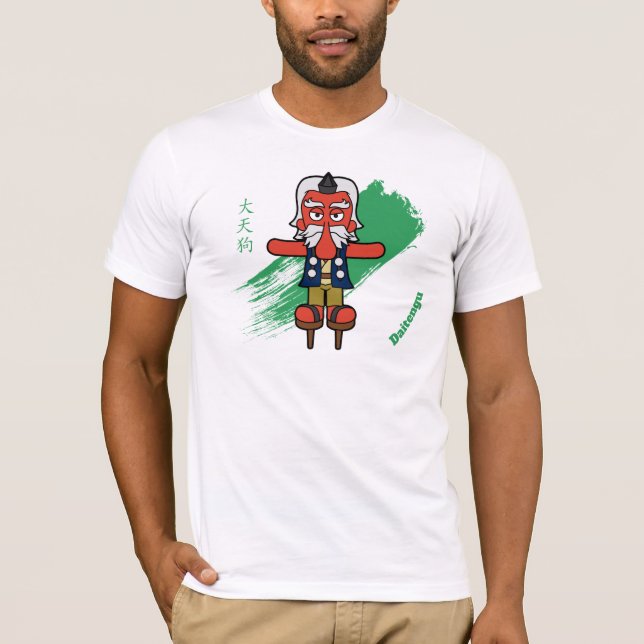 Japansk Underbar Tengu Yokai Tee (Framsida)