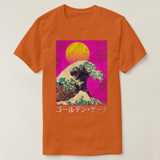 Japansk Underbar våg 2 T Shirt (Design framsida)
