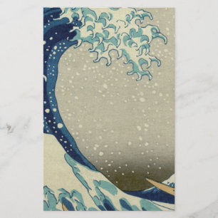 Japansk Underbar Wave av Kanagawa av Hokusai